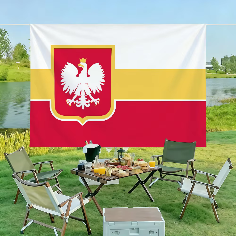 Drapeau de Pologne adapté aux fêtes d'anniversaire