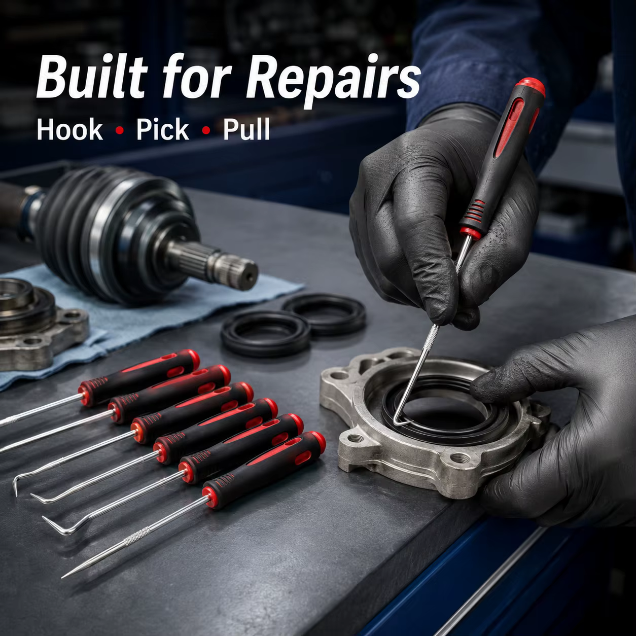 Kit d'outils de démontage de joints d'huile moteur