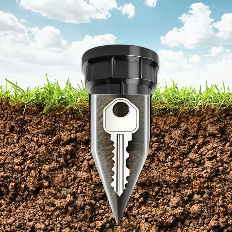 Cache-clé de jardin, arrosoir souterrain réaliste
