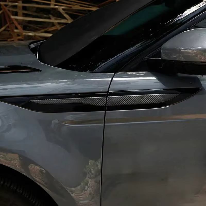Pour Land Rover Range Rover Evoque L551 2019-25, cache de sortie d'air latérale de pare-chocs en ABS noir mat, garniture autocollante, accessoires de voiture
