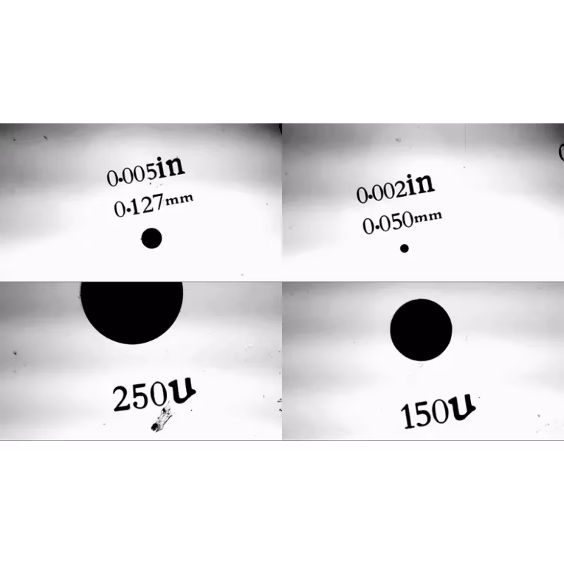 Règle de calibration de fibre optique pour microscope