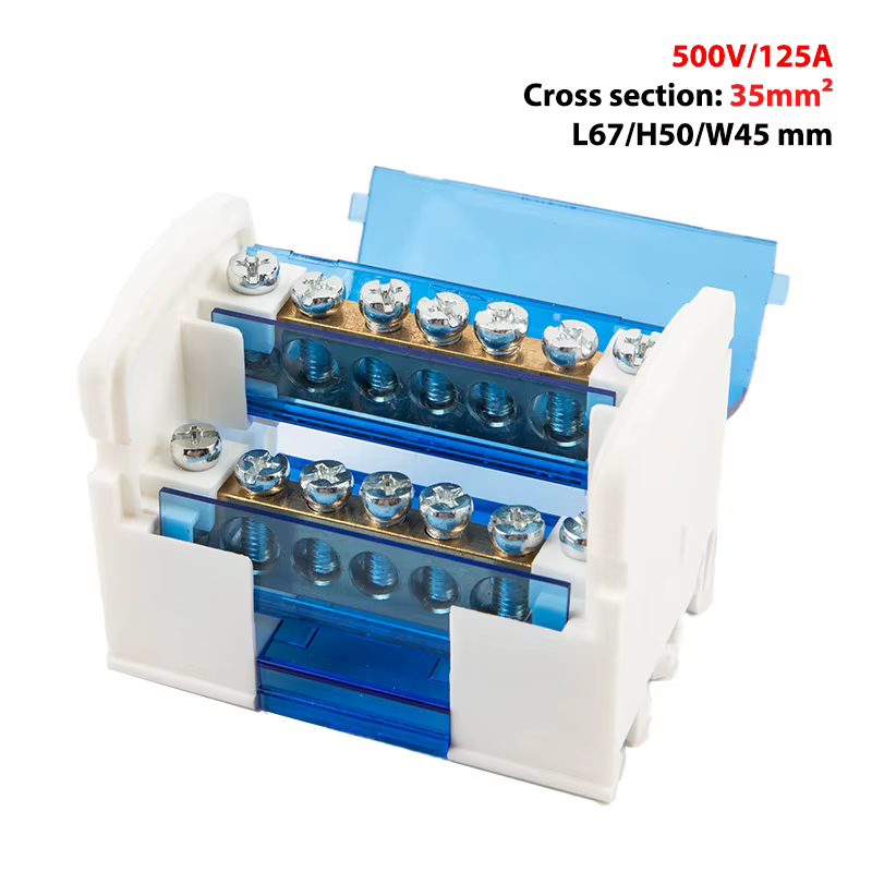 Bloc de connexion modulaire pour rail DIN WKH207