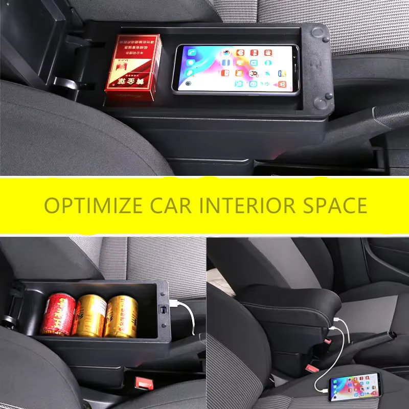 Boîte d'accoudoir pour Seat Ibiza pour Ibiza MK4 IV 6J 2008 – 2017