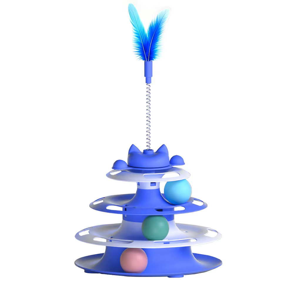 Jouets pour chats pour l'auto-entretien : plateau tournant interactif