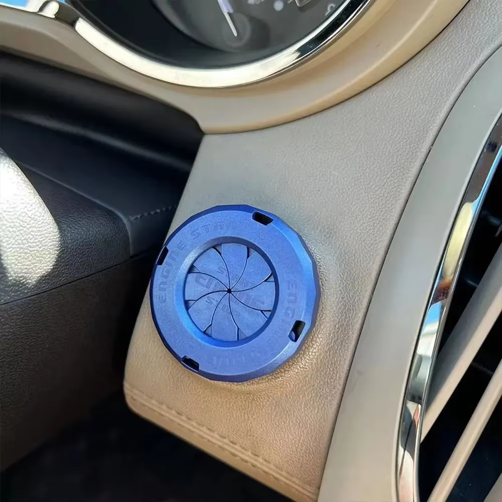 Voiture une clé démarrage cercle décoratif noeud personnalisé couvercle