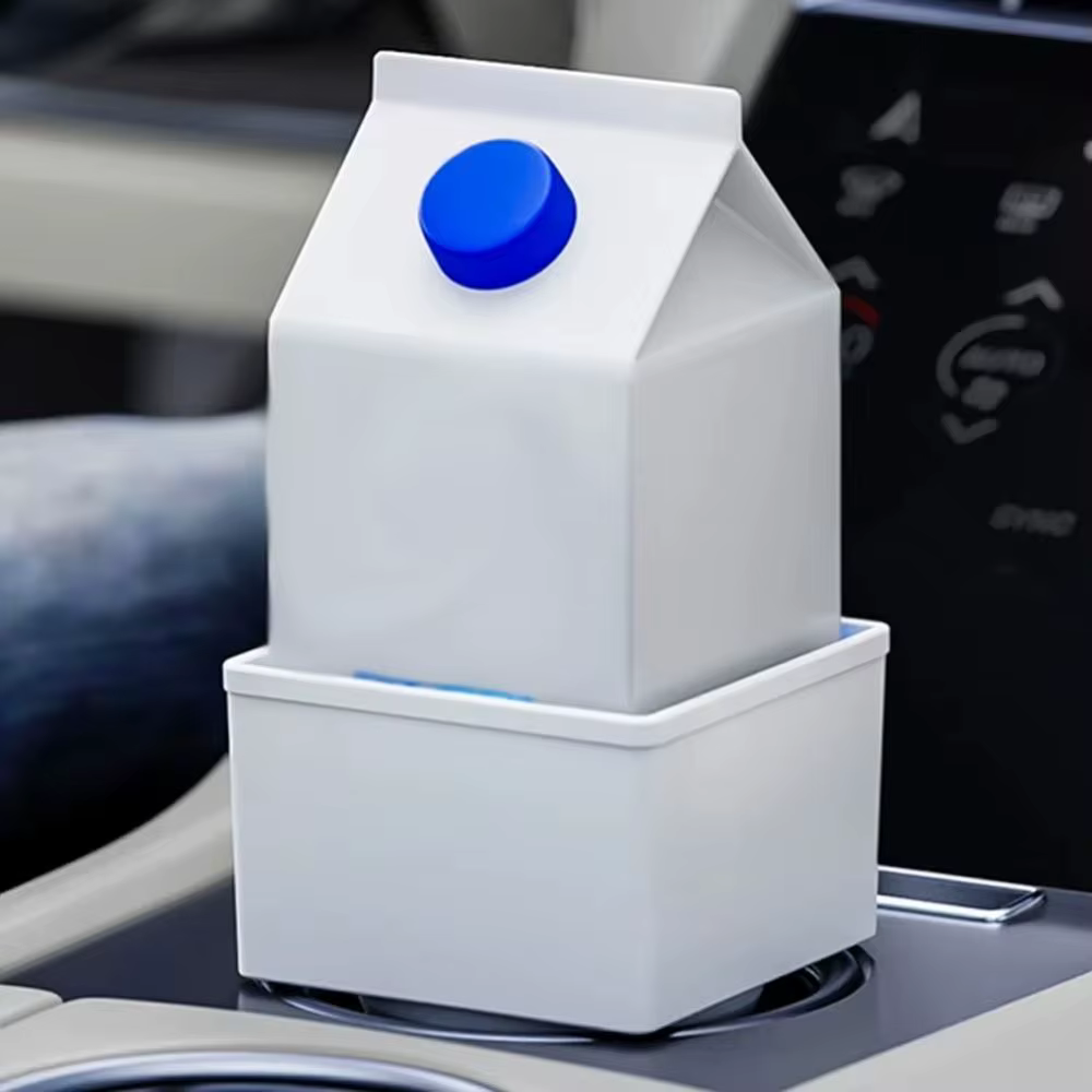 Boîte de rangement carrée en plastique PP pour voiture