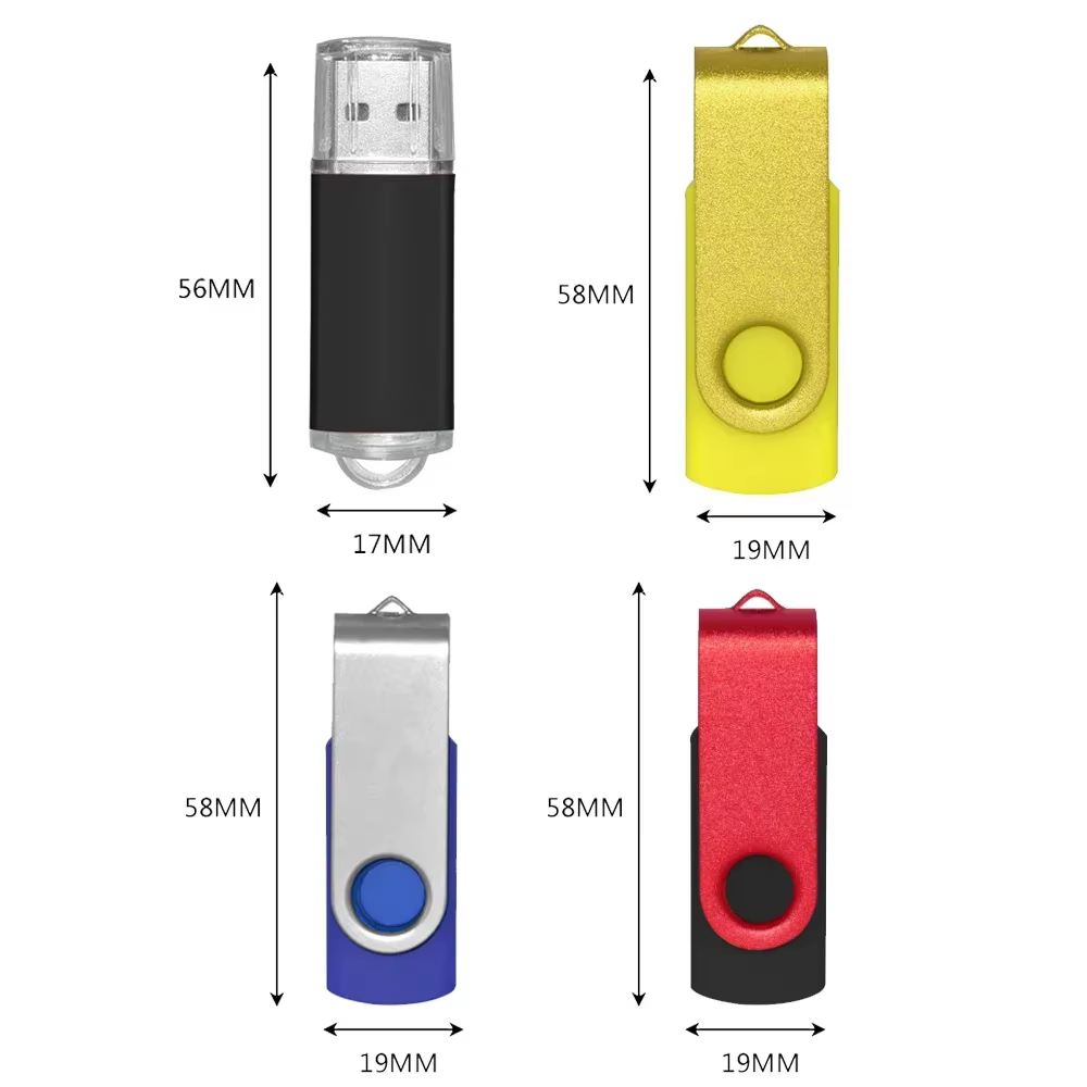 20 pcs/lot Logo personnalisé USB 2.0 clé USB clé USB 4GB 8GB 16GB 32GB clé USB 64GB clé mémoire capacité réelle U disque Cle Usb