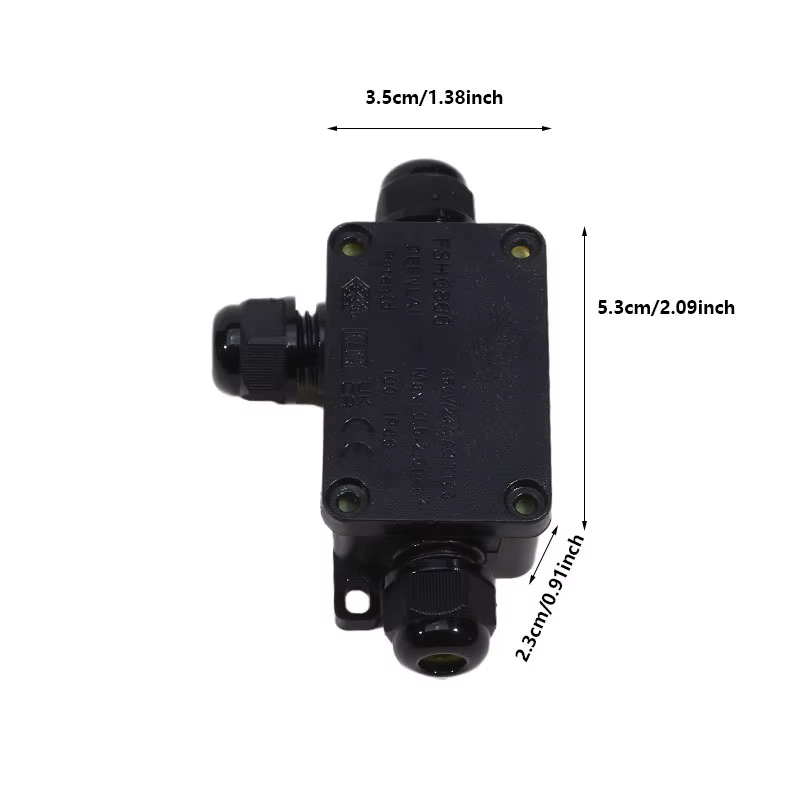 Mini boîte de jonction étanche extérieure câble extérieur en plastique