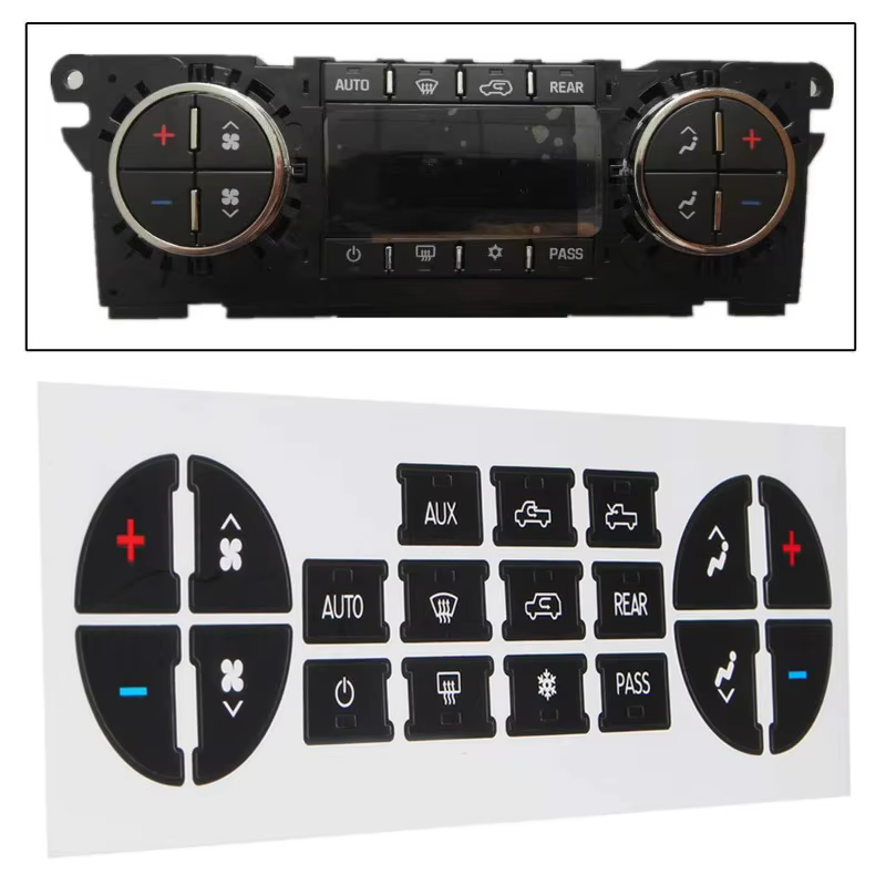 Autocollant de réparation de bouton intérieur de voiture