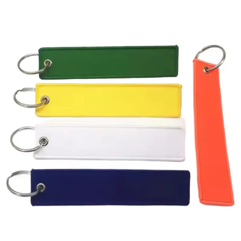 Porte-clés avec Image de Logo personnalisé, nom imprimé, ruban brodé pour moto, sangle d'aviation personnalisée, sac à lanière