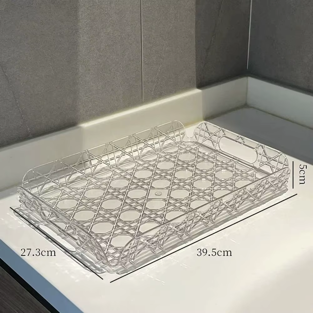 Plateau de rangement rectangulaire pour la maison