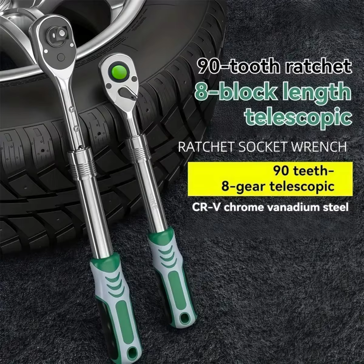 Clé à cliquet rapide à 90 dents