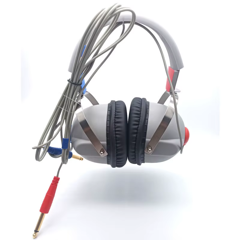 Casque audiometrique TDH39 à montage sur tête pour appareil auditif, avec grandes oreillettes pour mesure auditive, soins de la santé auditive et confort d'utilisation