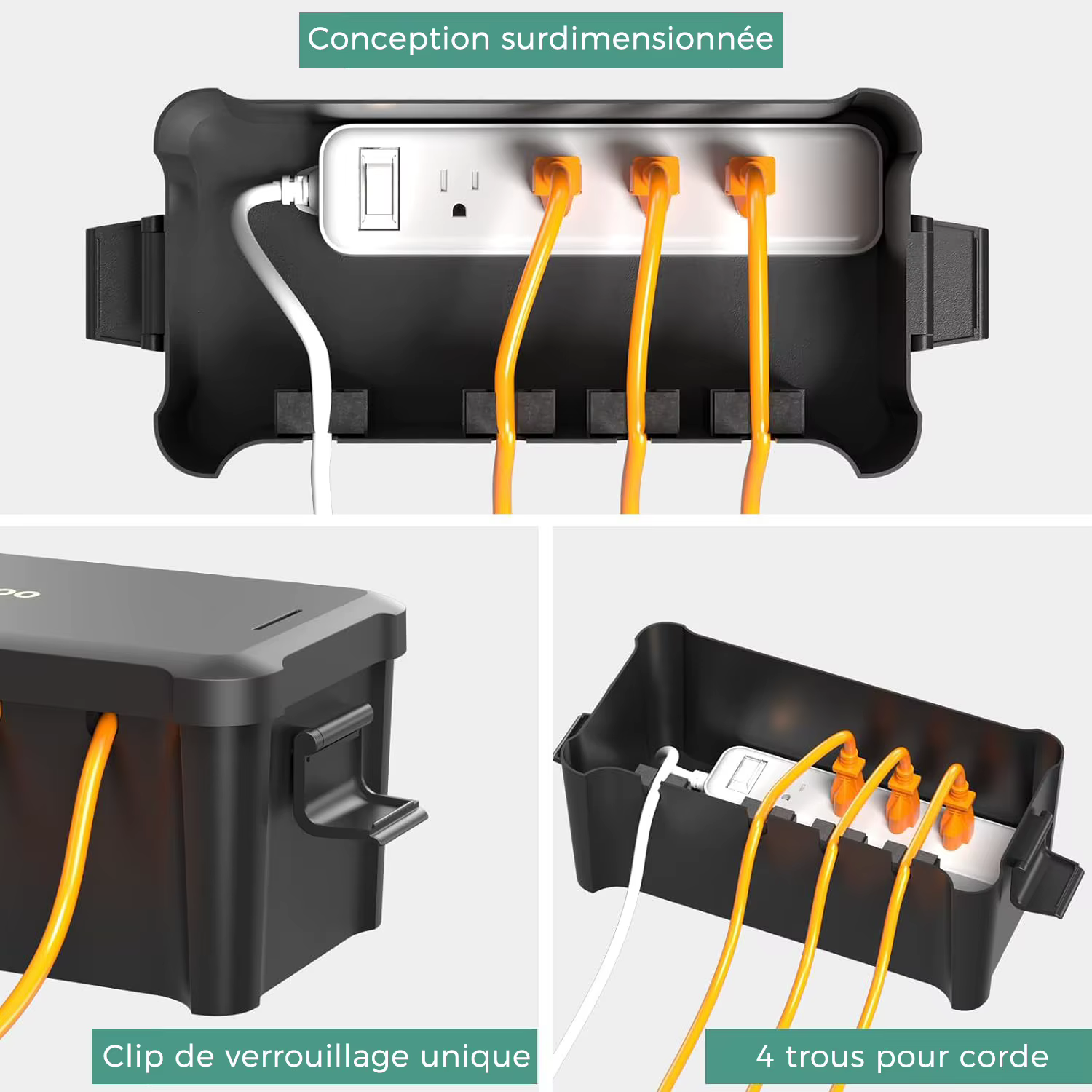 Boîte électrique étanche Diivoo pour connexion de câbles extérieurs