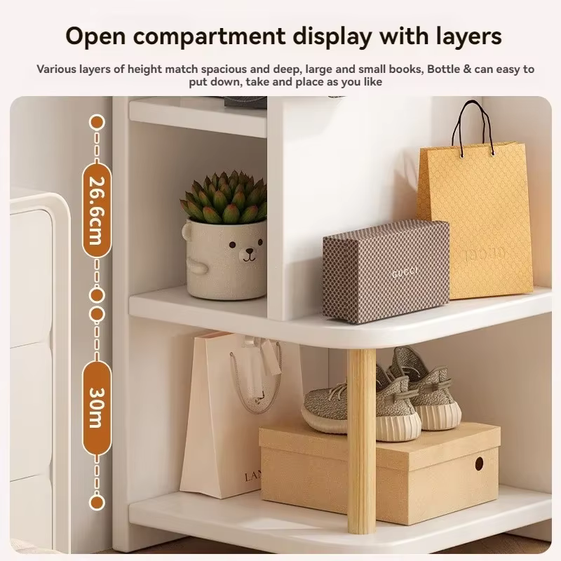Armoire de rangement d'angle pour la maison, meuble simple pour entrée, porte-manteau, vitrine d'angle murale, bibliothèque sur pied, meuble de chambre