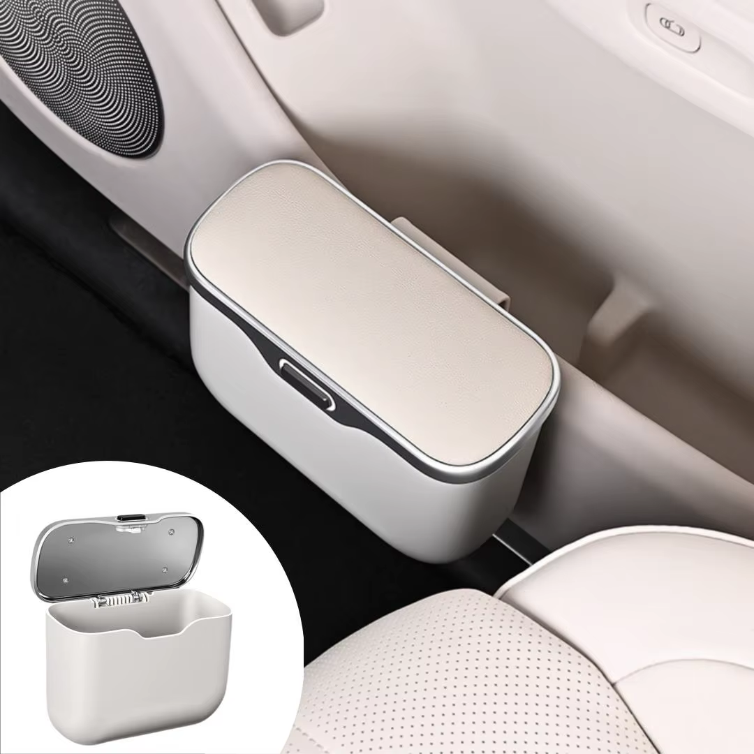 Poubelle de rangement couverte pour voiture