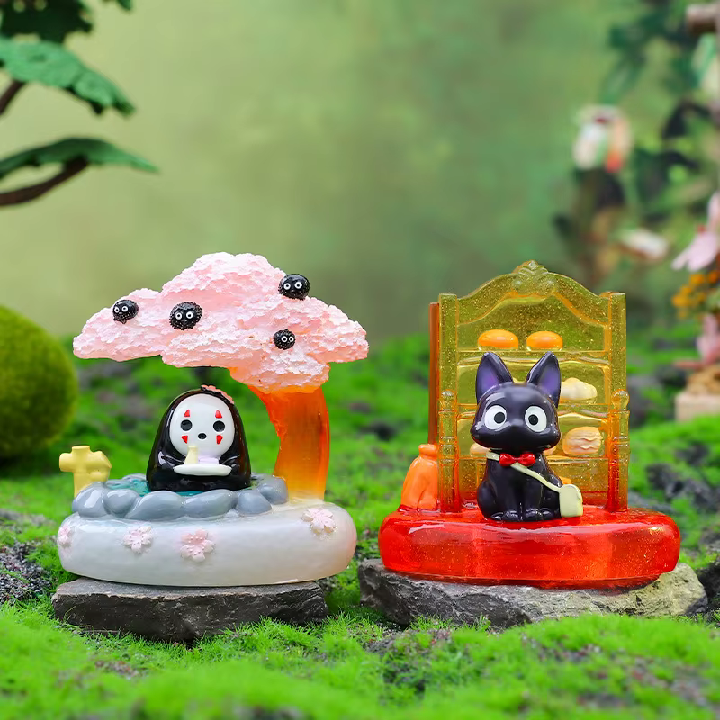 Nouvelle boîte à l'aveugle de contes de fées Miyazaki grand format de bureau transparent lumineux