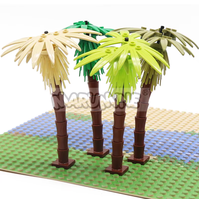 MARUMINE 4 pièces cocotier MOC ville plante blocs de construction briques jardin bonsaï forêt bricolage modèle classique Kit 30338 30239