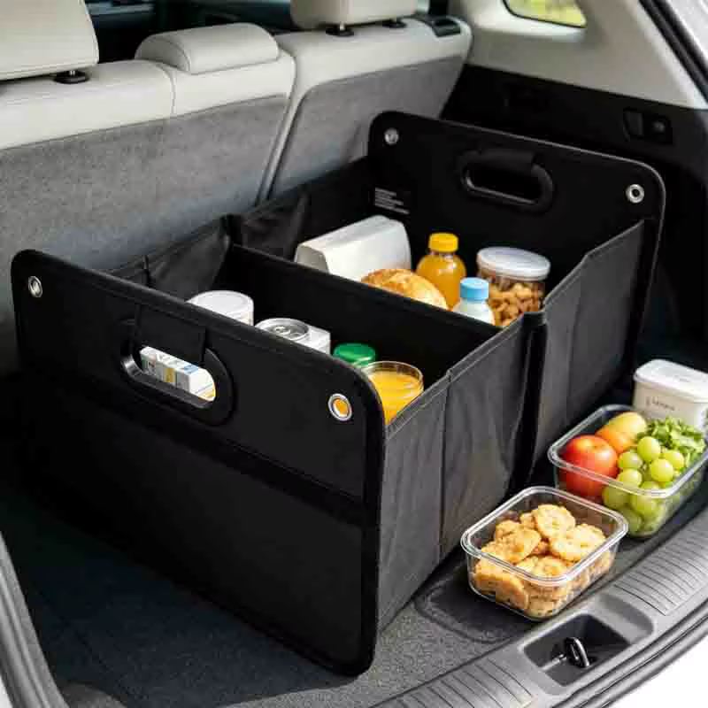 Boîte de rangement portable en tissu Oxford