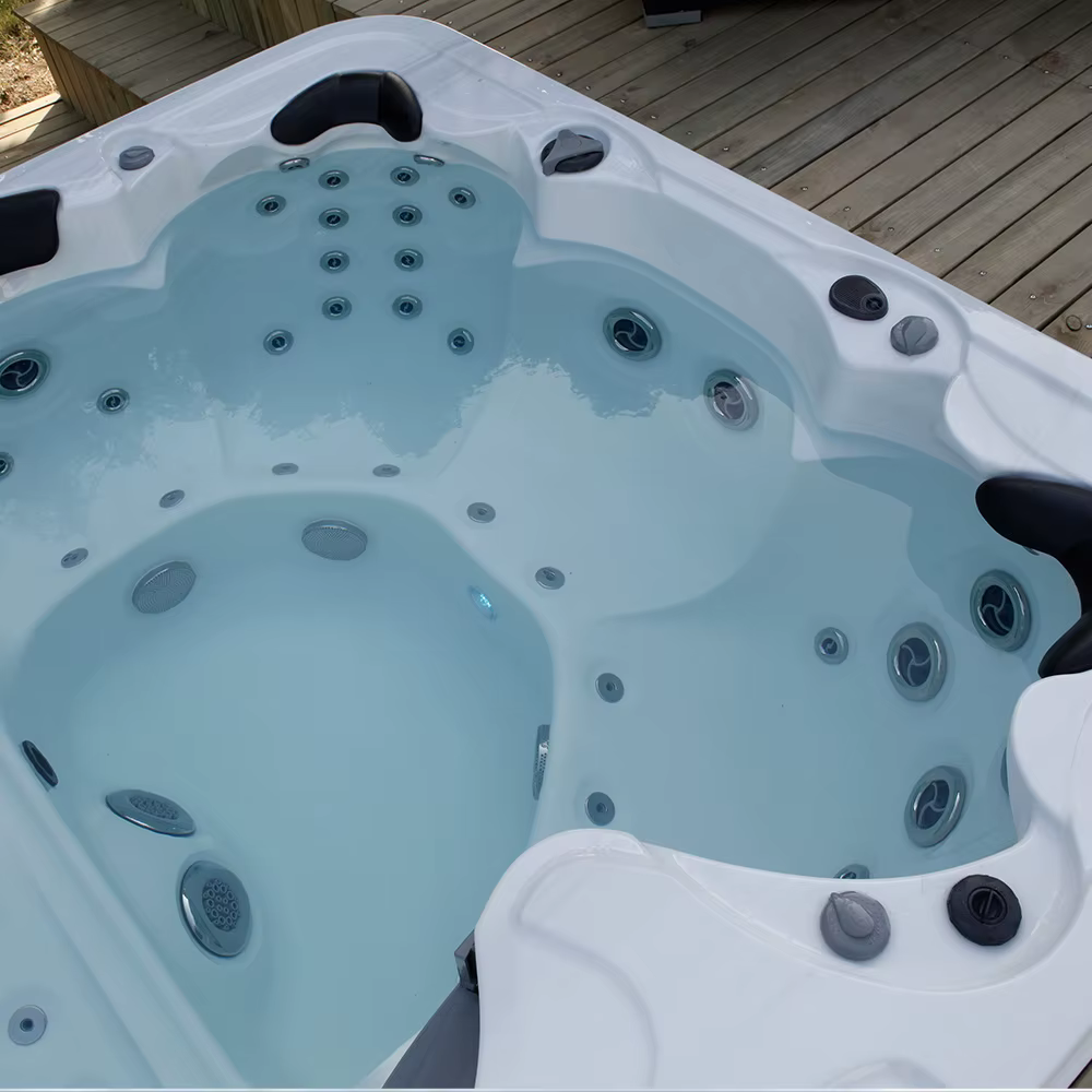 Piscine de nage extérieure sur mesure de 7,5 m, spa jacuzzi pour jardin et usage commercial