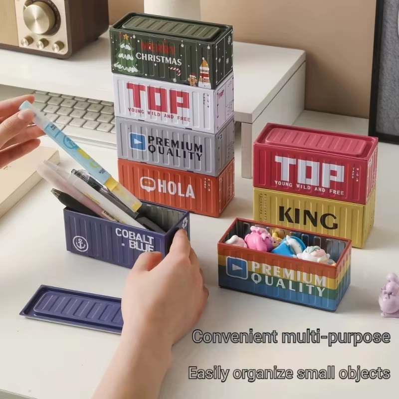 Conteneur de rangement en fer Compact