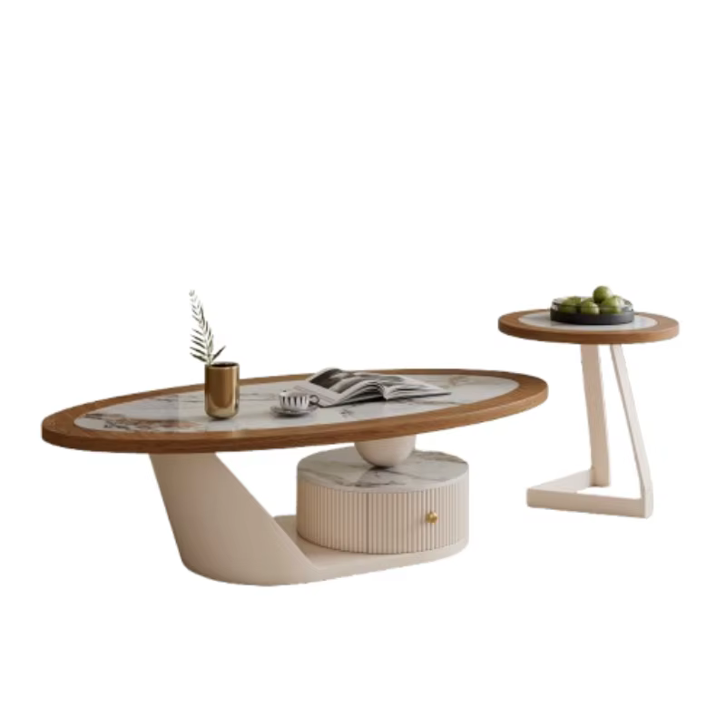 Tables basses ovales uniques avec rangement