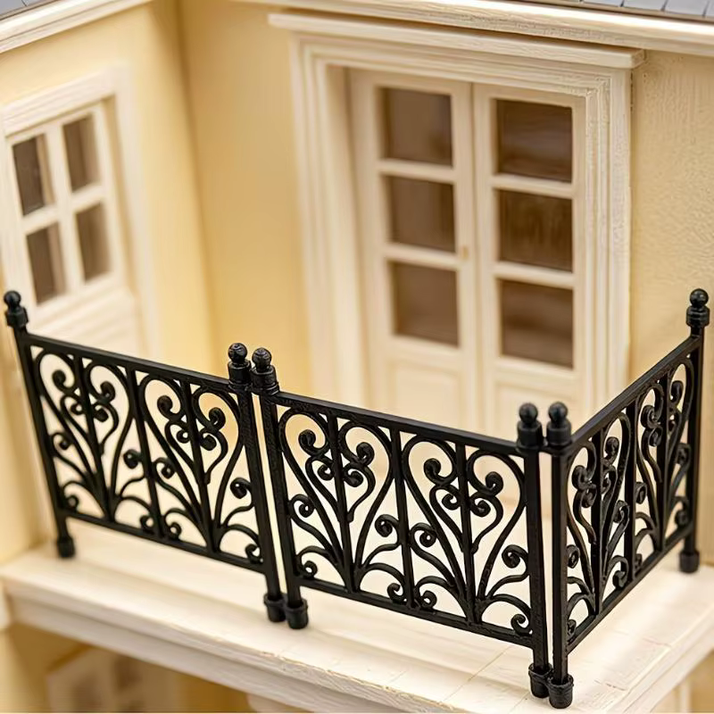 Clôture miniature sculptée pour maison de poupée, modèle à texture réaliste, ornement DIY pour jardin féerique et décoration de bonsaï