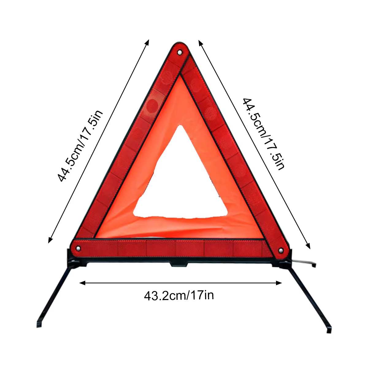 Triangle de coulée d'iode pliable pour les urgences de sécurité