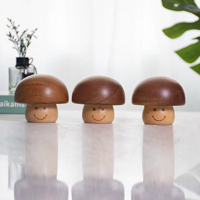 Mini boîte à musique en bois mignonne pour chambre plus lente
