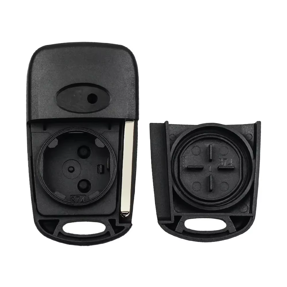 KEYYOU pour Hyundai I20 I30 IX35 I35 Accent Kia Picanto Sportage K5 3 boutons pliant étui pour clé de voiture à distance