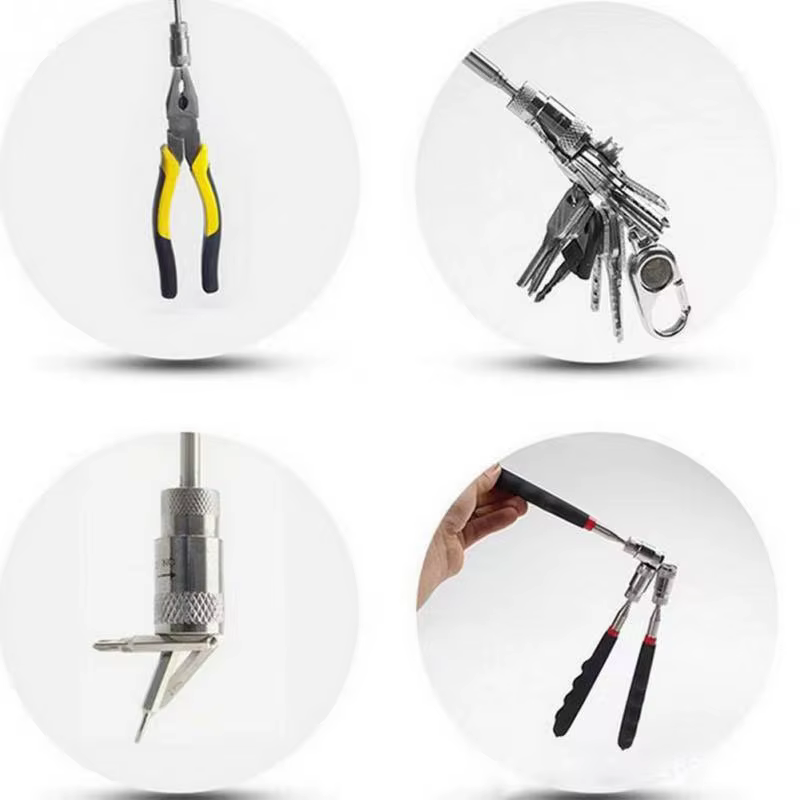 Mini stylo magnétique télescopique Portable avec lumière pour la ramassage des boulons d'écrou