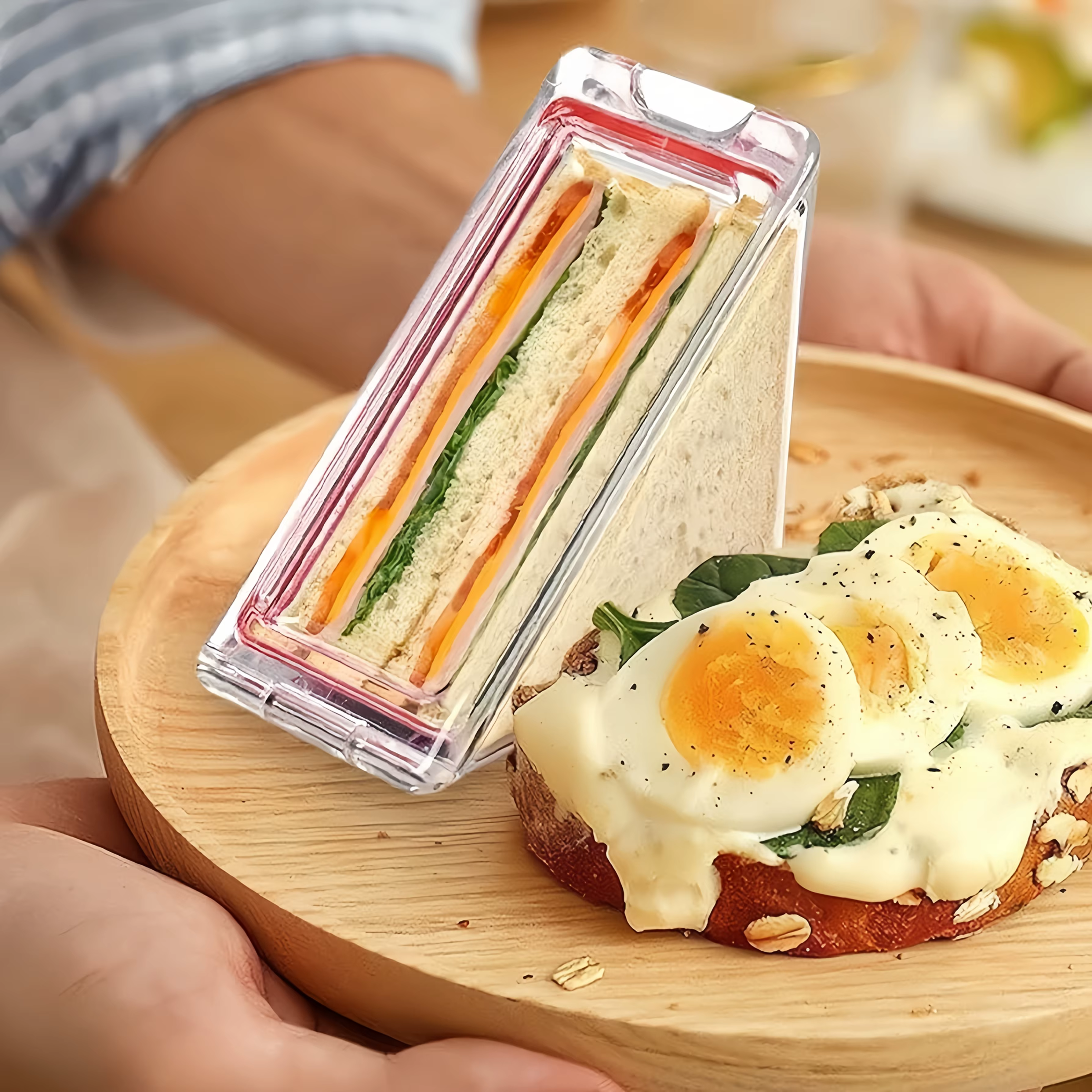 Conteneur triangulaire Portable pour Sandwich