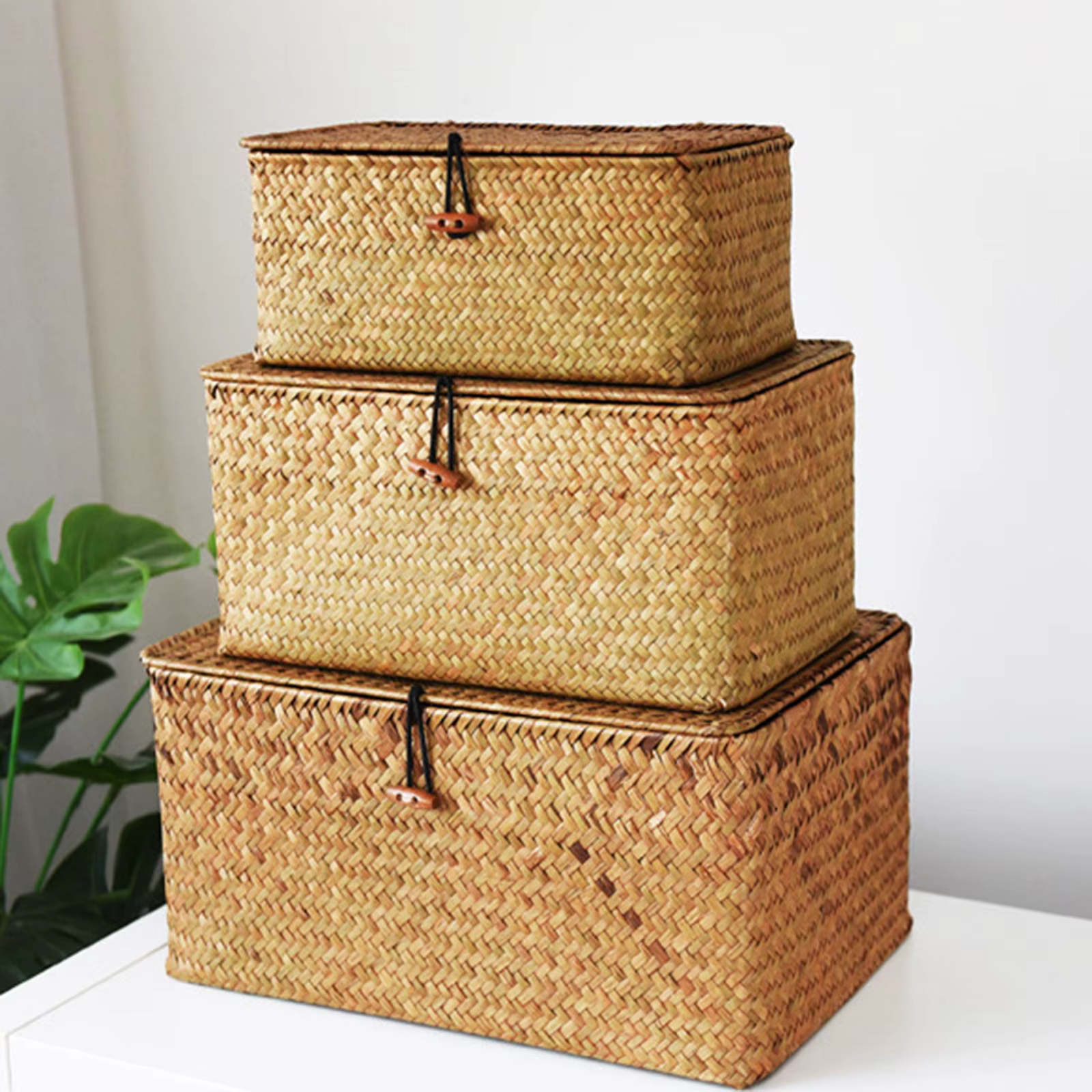 Panier de rangement en osier