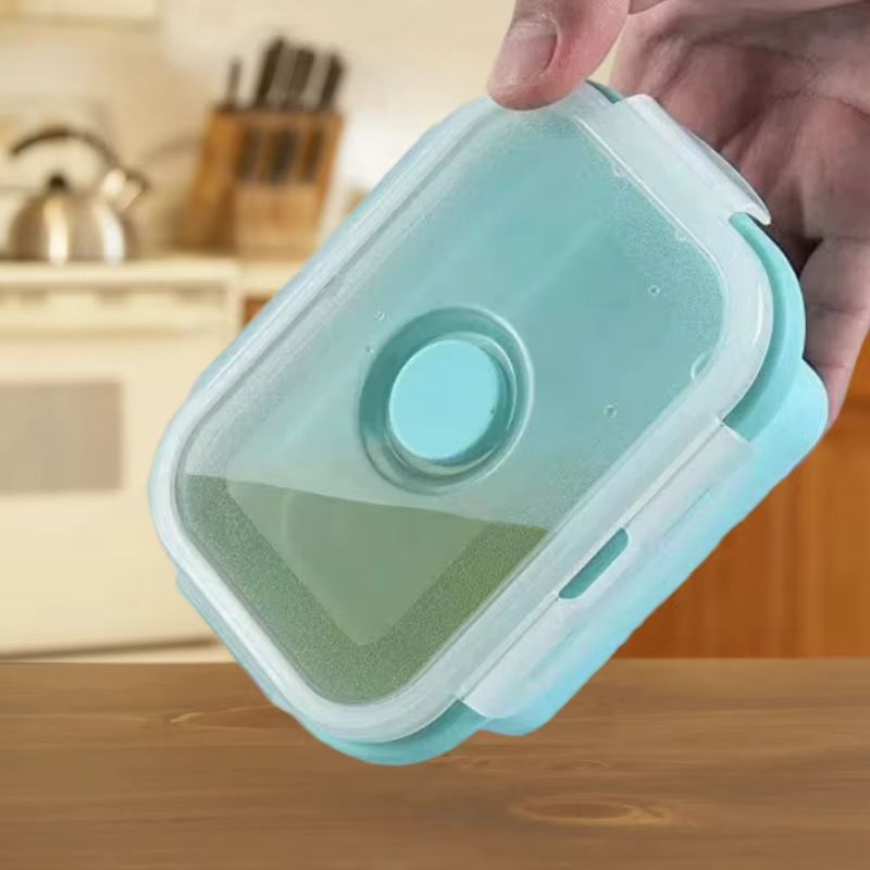 Boîte à déjeuner empilable en Silicone