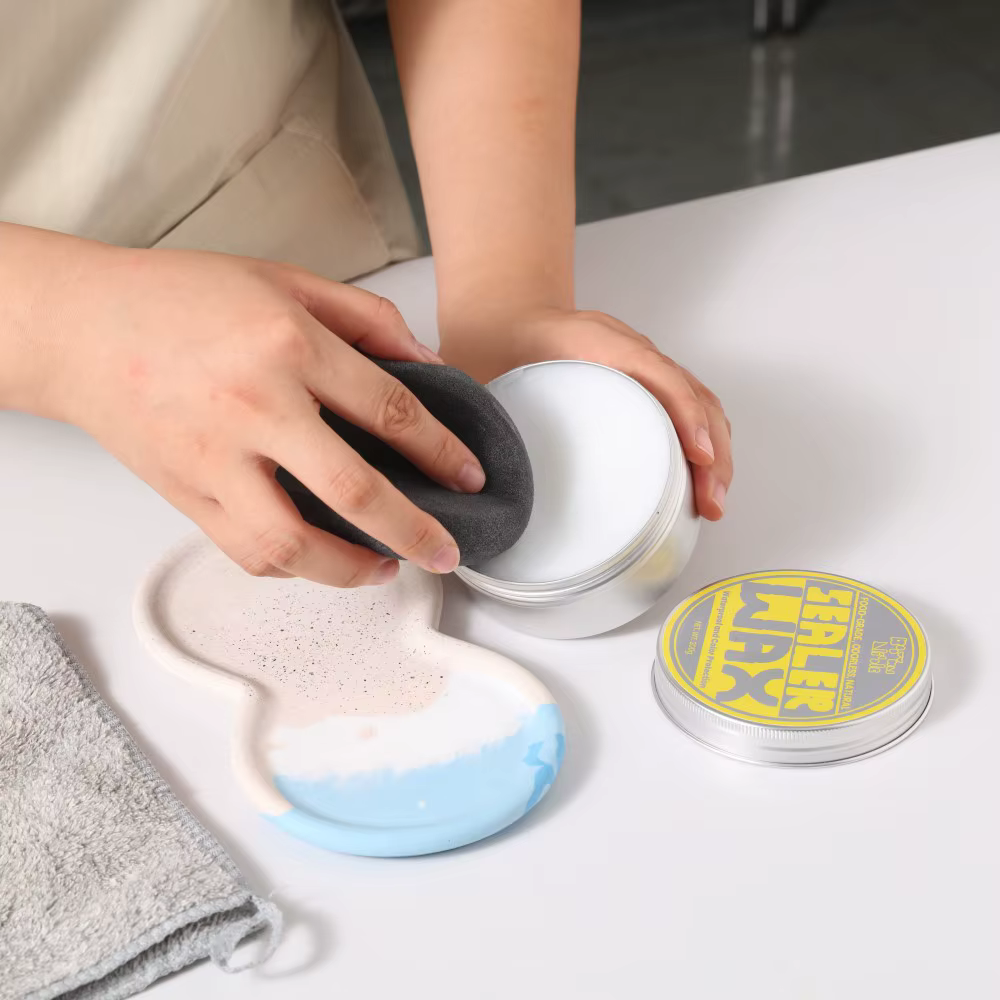 Boowan Nicole Jesmonite scelleuse cire ensembles augmenter la couleur naturel de qualité alimentaire