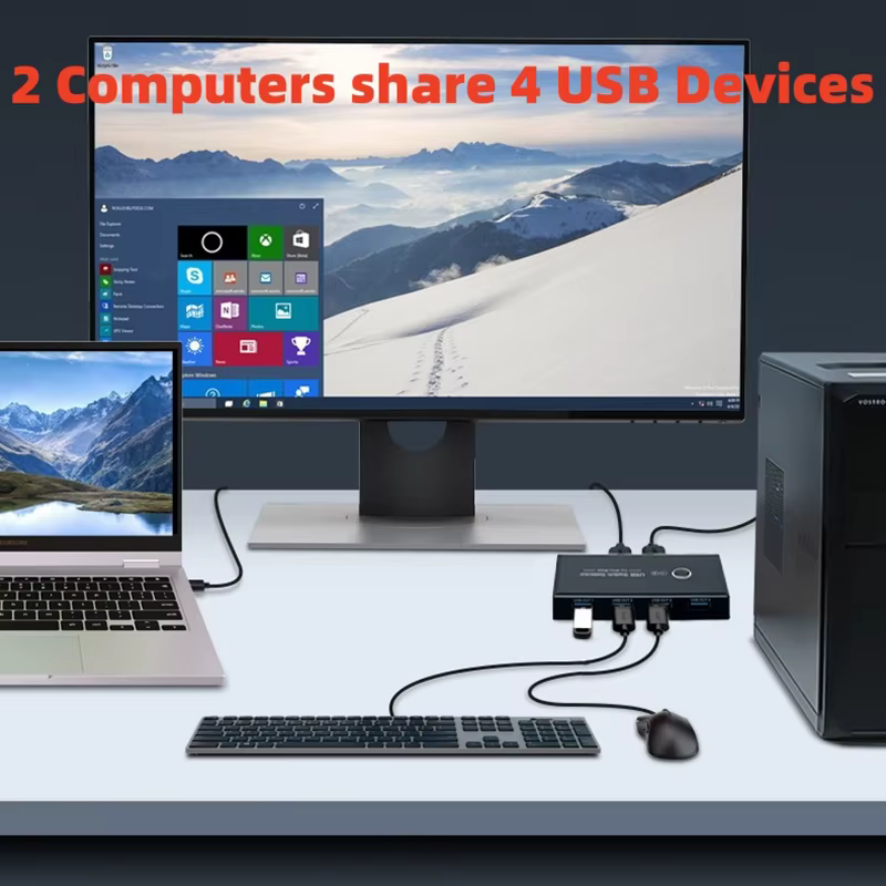 Sélecteur de commutateur KVM USB 2.0/3.0