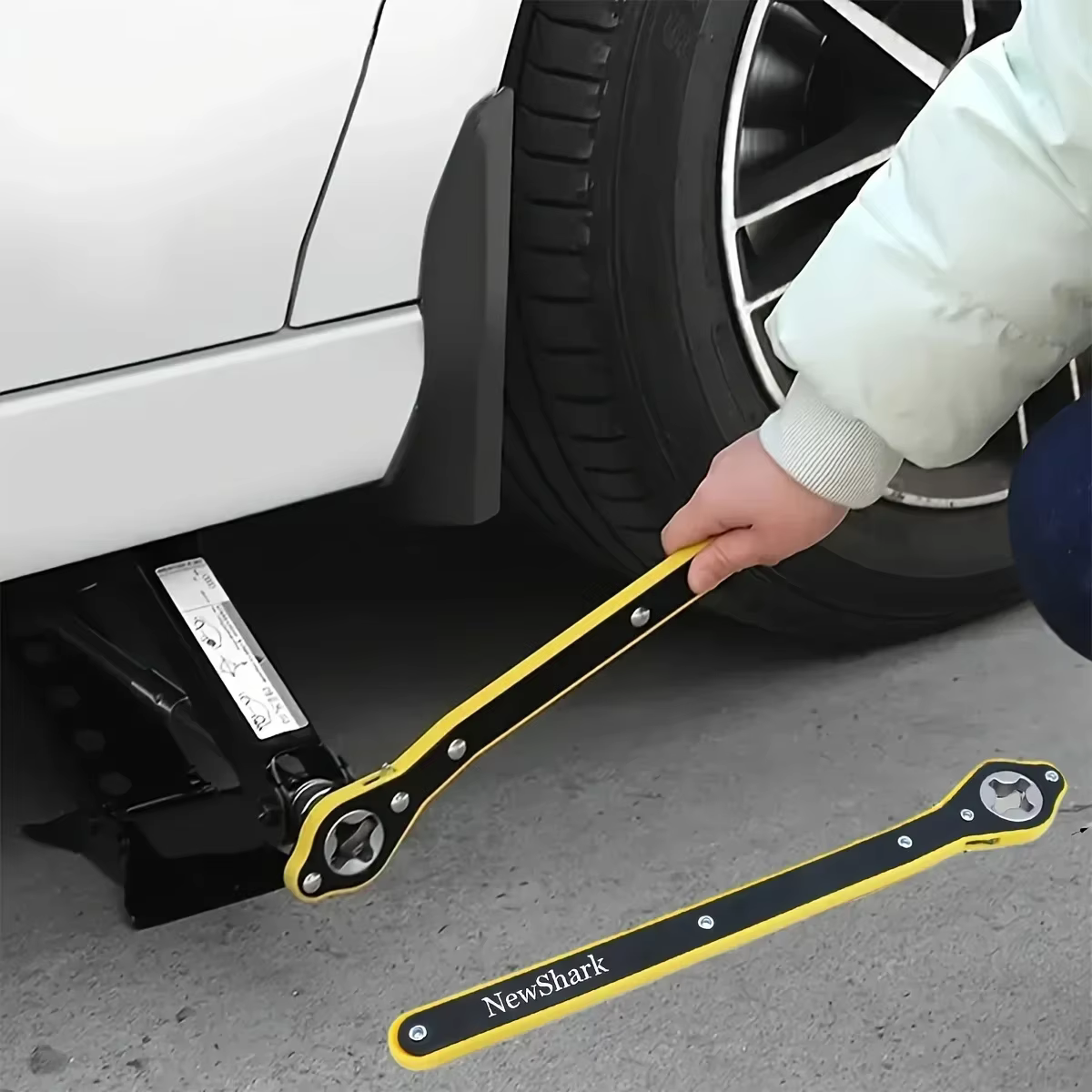 Clé à cliquet pour cric de voiture