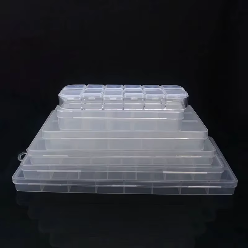 Boîte de rangement en plastique à 6 à 32 compartiments pour perles
