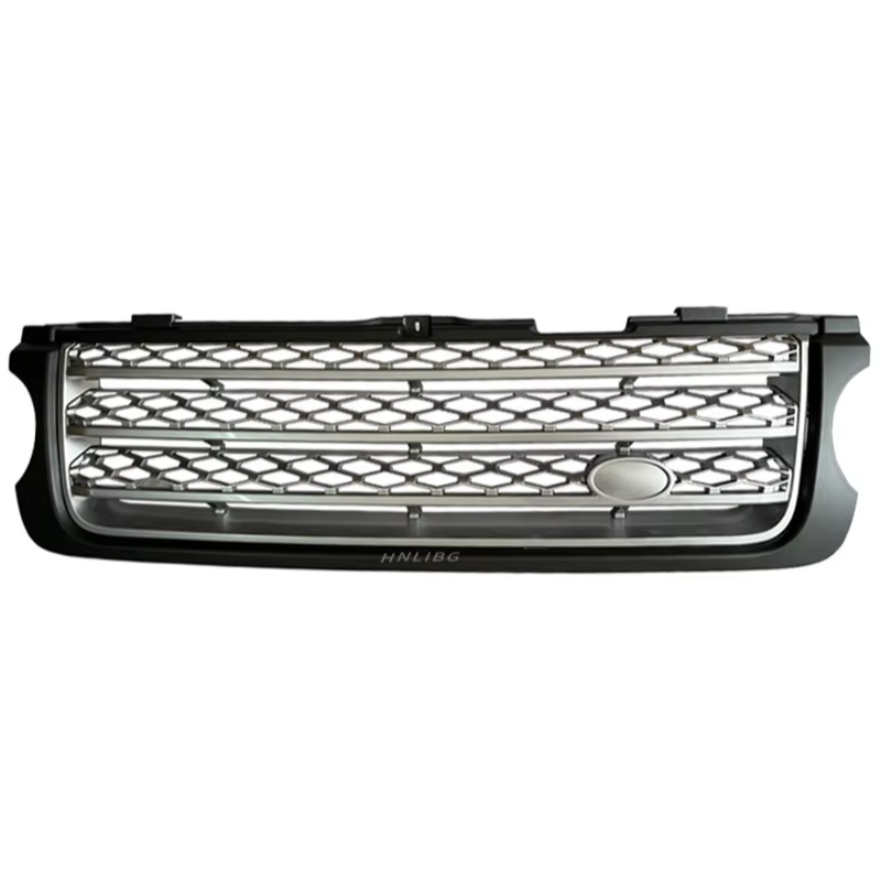 Grilles de course pour Land Rover Range Rover 2010, modèle original, grille de pare-chocs avant en maille argentée à bords noirs, accessoire de voiture Lr028108