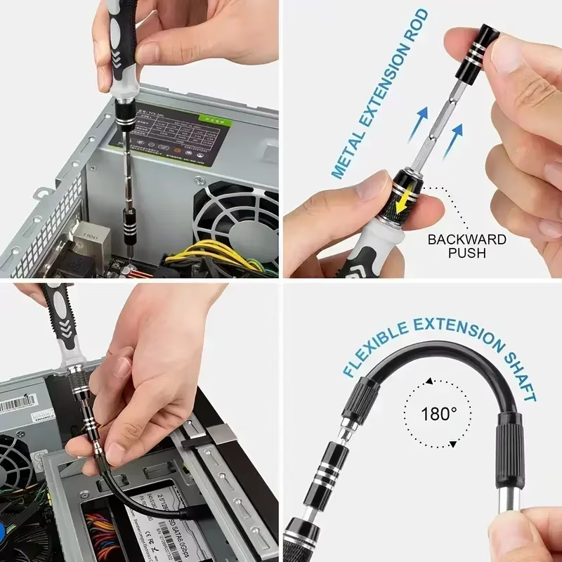 Jeu de tournevis isolés multifonctionnels 115 en 1