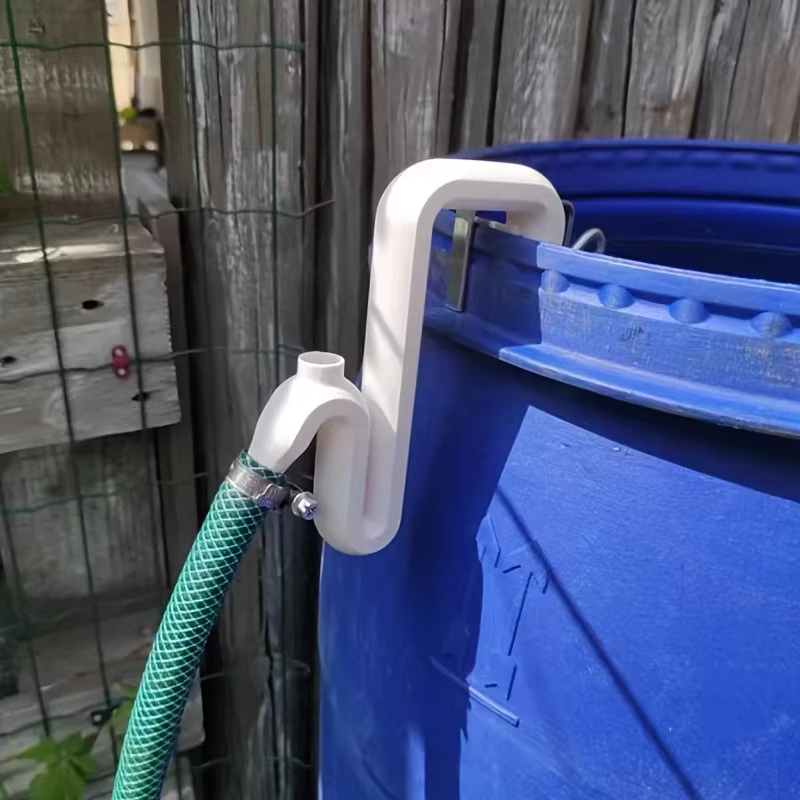 Tuyau de siphon auto-amorçant sans perçage pour transfert et évacuation d'eau de pluie