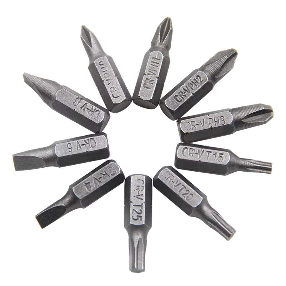 Embout de tournevis hexagonal 1/4 en forme de L