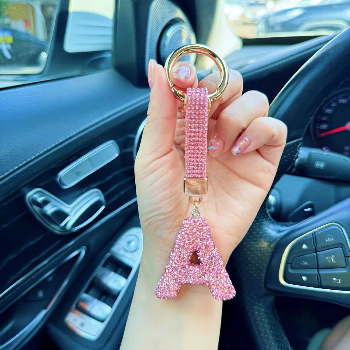 Porte-clés avec lettres élégantes