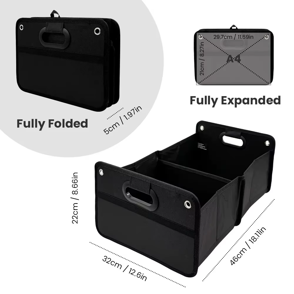 Boîte de rangement portable en tissu Oxford