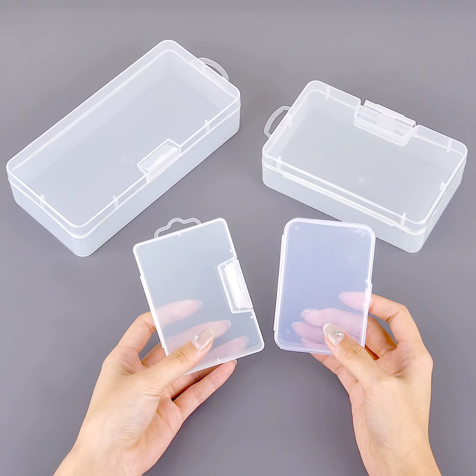 Petite Boîte de Rangement Rectangulaire en Plastique Polypropylène PP