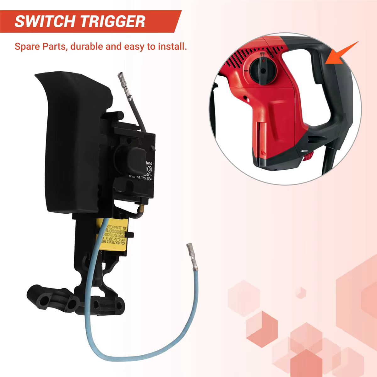 Remplacement de contrôleur de vitesse de déclencheur de commutateur pour Hilti TE1 TE2 TE7 TE-1 TE-2 TE-7 perceuse rotatif marteau pièces de rechange