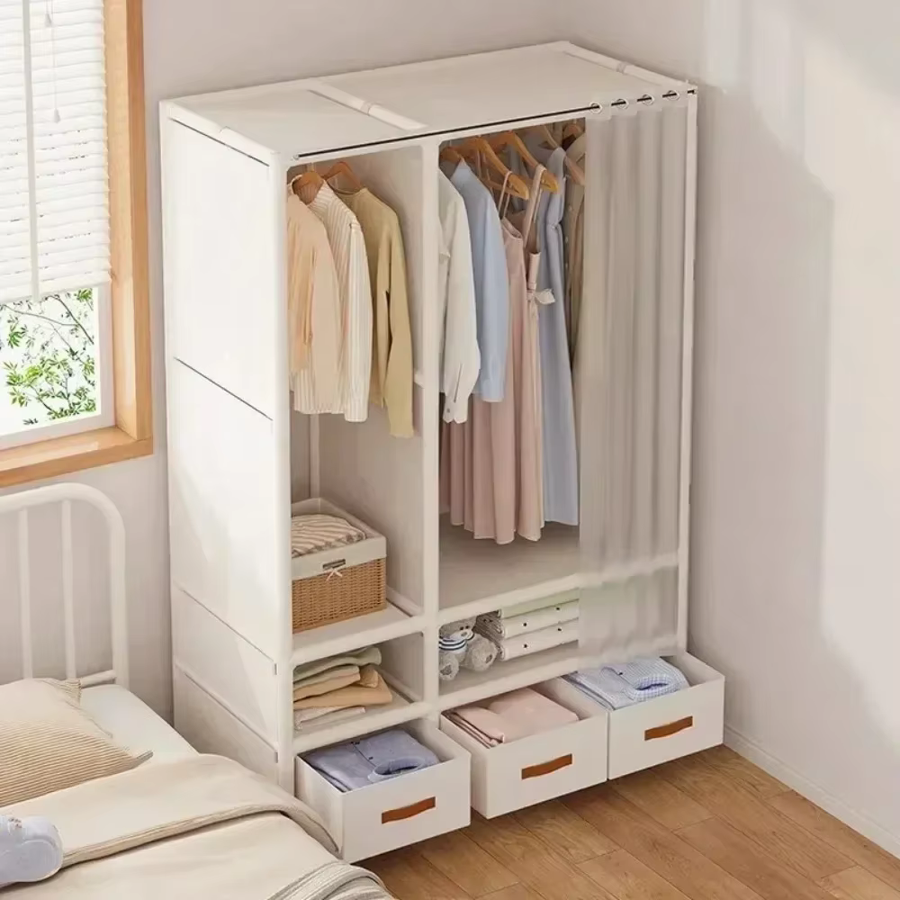 Armoire de Rangement en Tissu pour Chambre à Coucher