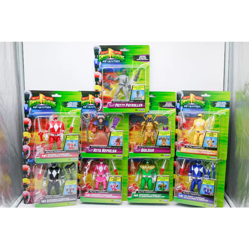 Playmates Mighty Morphin Power Rangers Re-Ignition Auto-Morphin Rita Repulsa Goldar Putty Patroller Figurines Jouets à collectionner et ornements