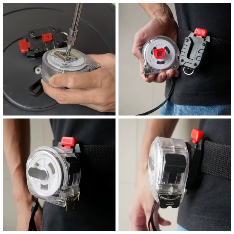 NOUVEAU Clip de ceinture universel à fixation rapide pour ruban à mesurer numérique Tajima Milwaukee