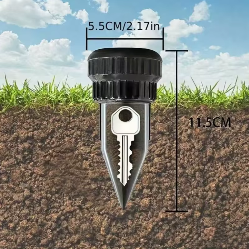 Cache-clé de jardin, arrosoir souterrain réaliste